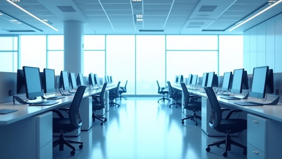Clean, modern corporate office environment